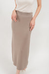 Devorra Ribbed Maxi Skirt