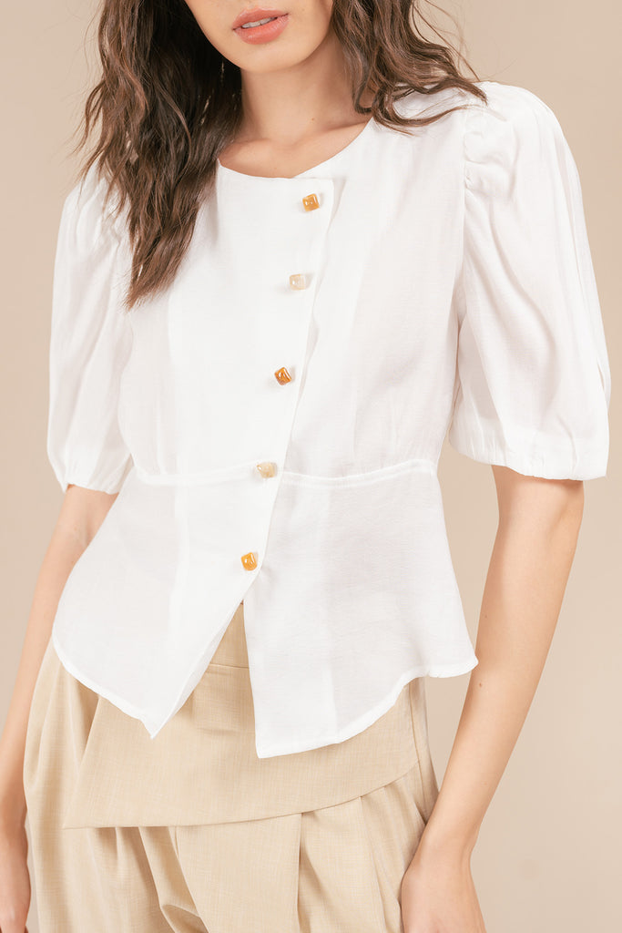 Gerosse Asymmetrical Buttoned Blouse