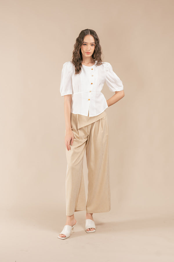 Gerosse Asymmetrical Buttoned Blouse