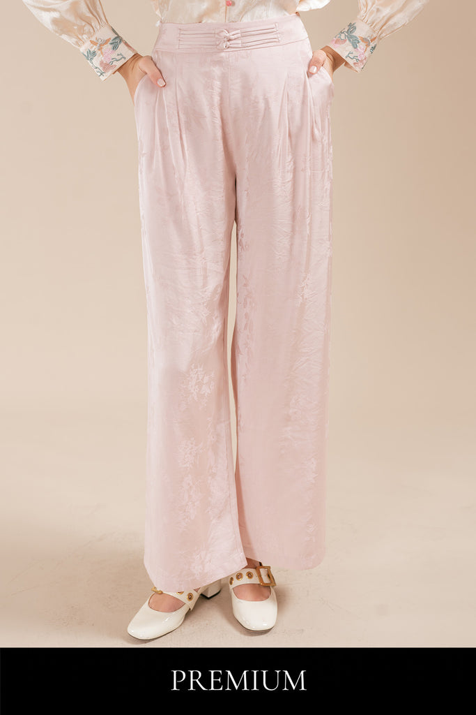 Ninetto Chinese Knot High Waisted Pants