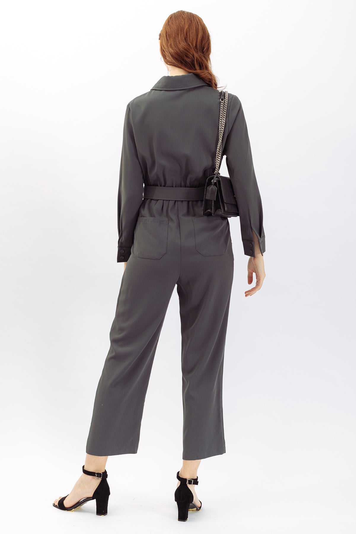 Blanche Front Flap Zipper Jumpsuit – 26 INCHI